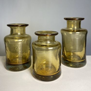 Florcita Amber Glass Bud Vase