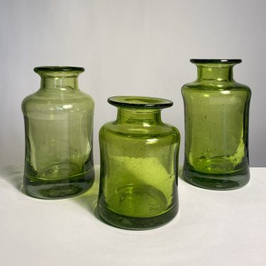 Florcita Citrus Green Glass Bud Vase